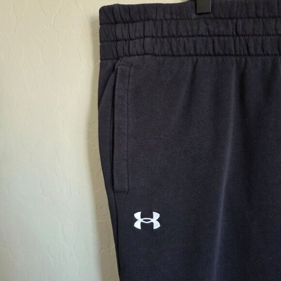 Under Armour UA Rival Fleece Jogger Sweatpants Washed Black Size Womens 3X Plus - Picture 5 of 9